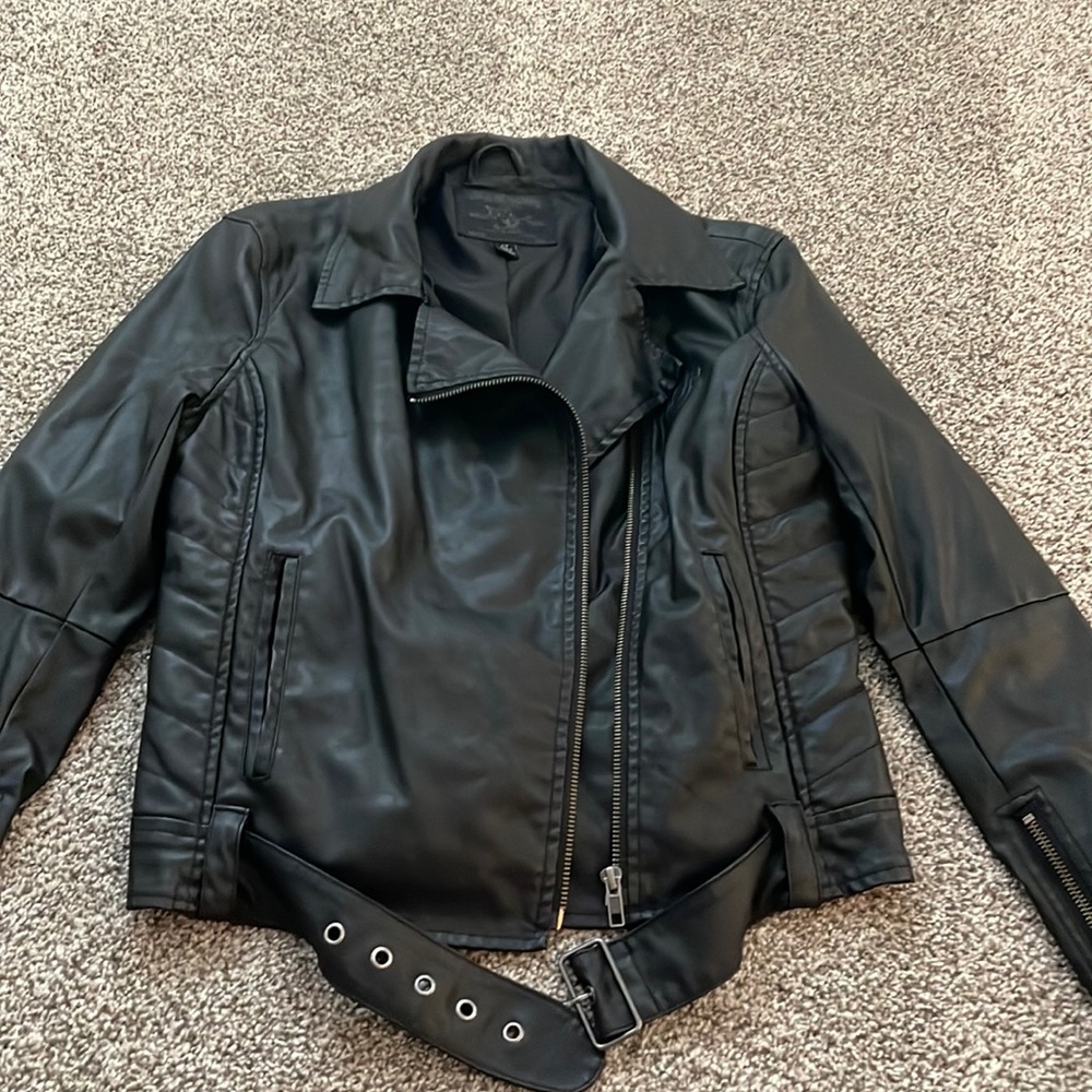 True religion vegan leather jacket